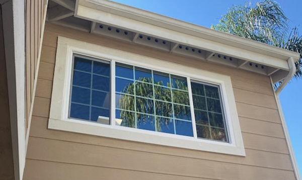 bay window on the side of a house