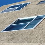 angled-slanted-windows-stucco-building-los-angeles